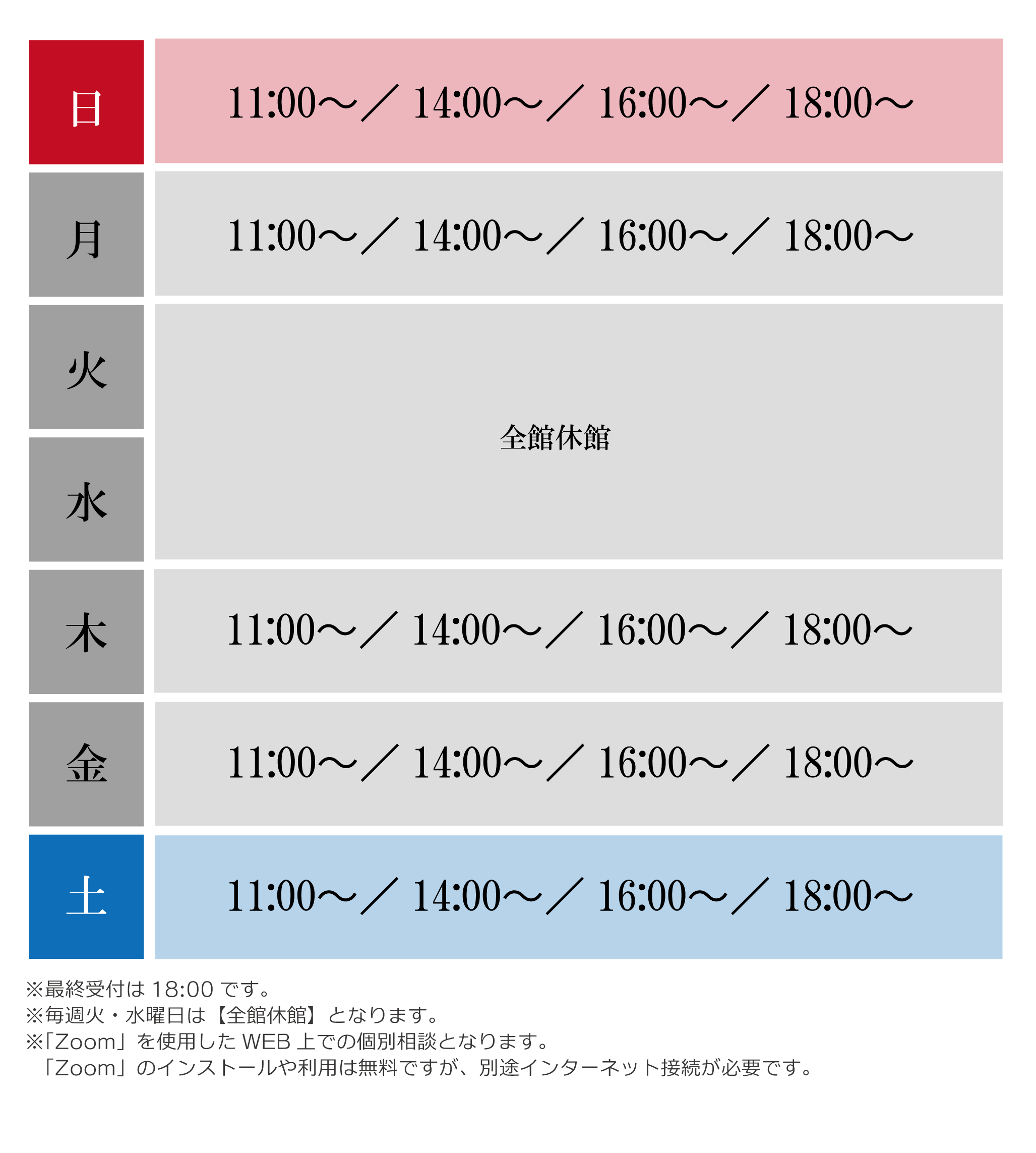 火･水休館